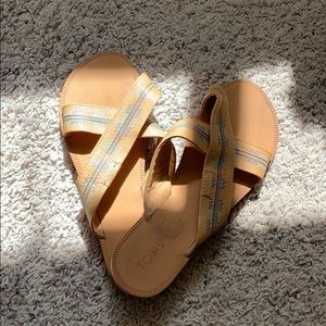 TOMS cross sandals